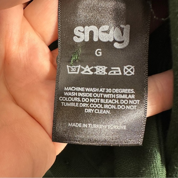 Snag overalls, green knit, size "G" (20-22), stretchy, pockets, spring - Picture 2 of 13